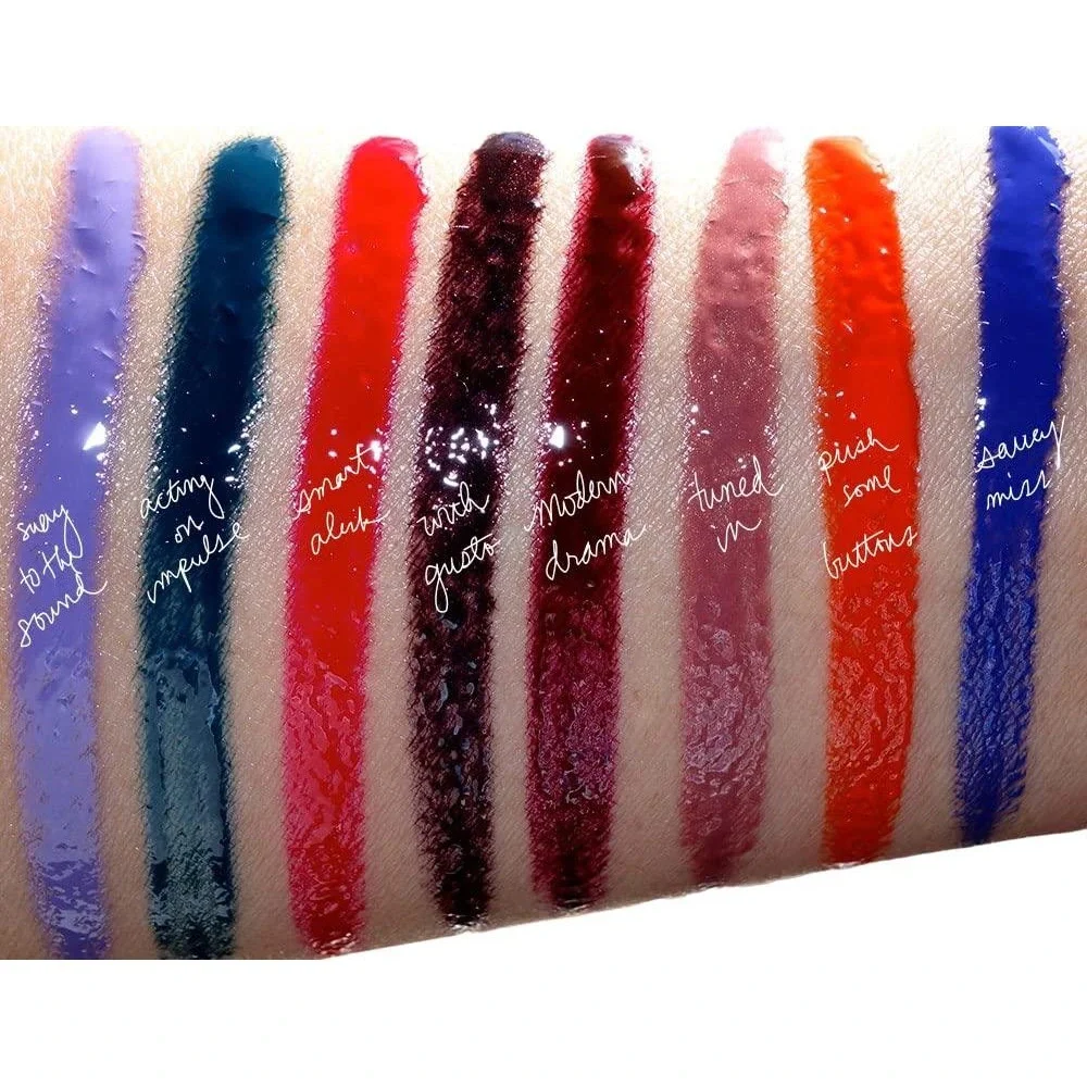 MAC Vamplify Lip Gloss Acting On Impulse Deep Teal Blue Glossy Finish New READ